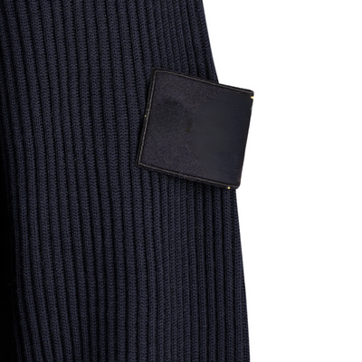 Full-Zip Wool Knit Jacket – Deep Black SI 02