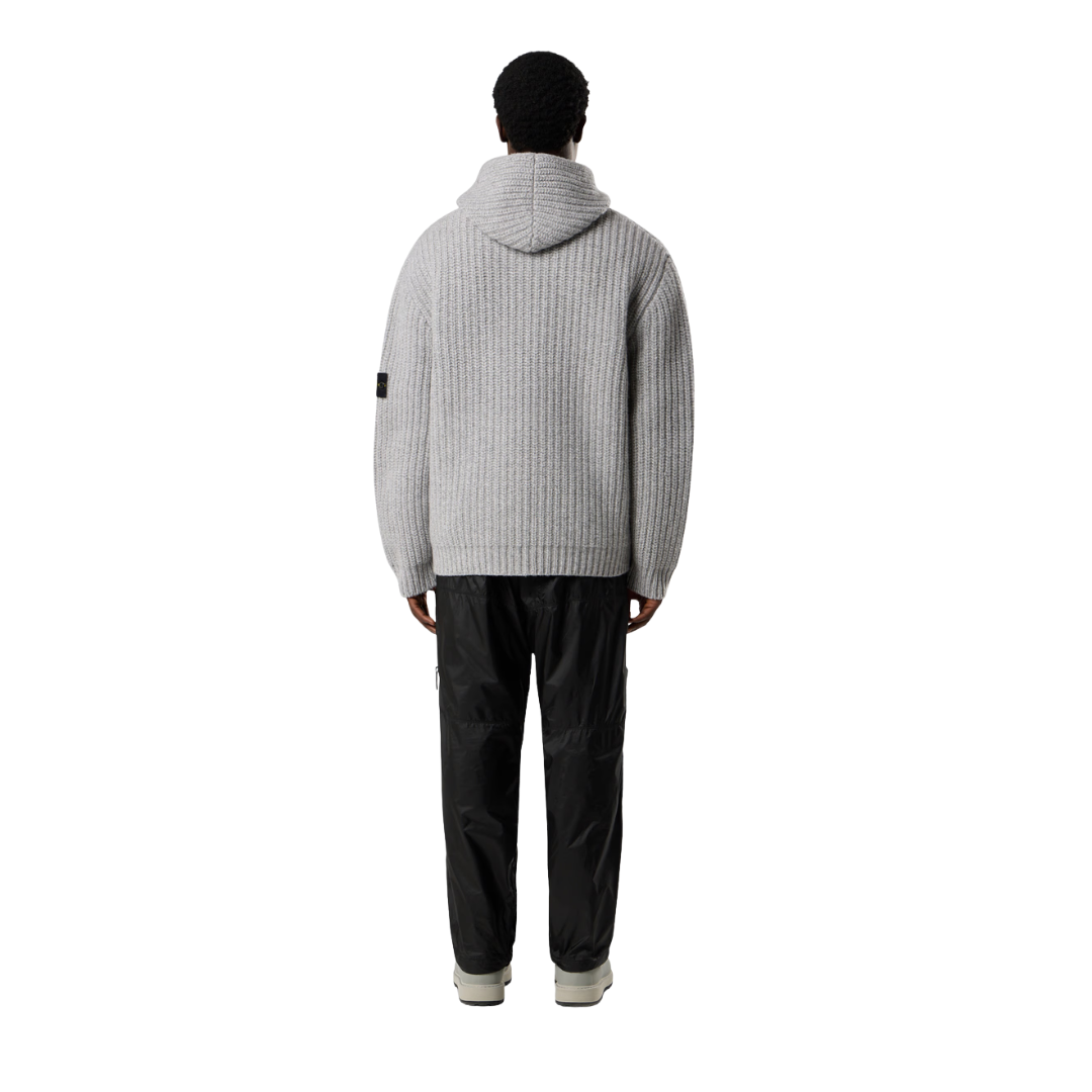 Heavyweight Zip Hoodie mit Patch – Schwarz SI01
