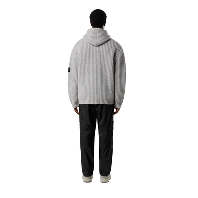 Heavyweight Zip Hoodie mit Patch – Schwarz SI01