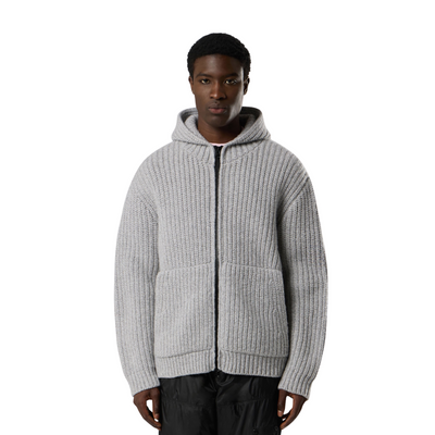 Heavyweight Zip Hoodie mit Patch – Schwarz SI01